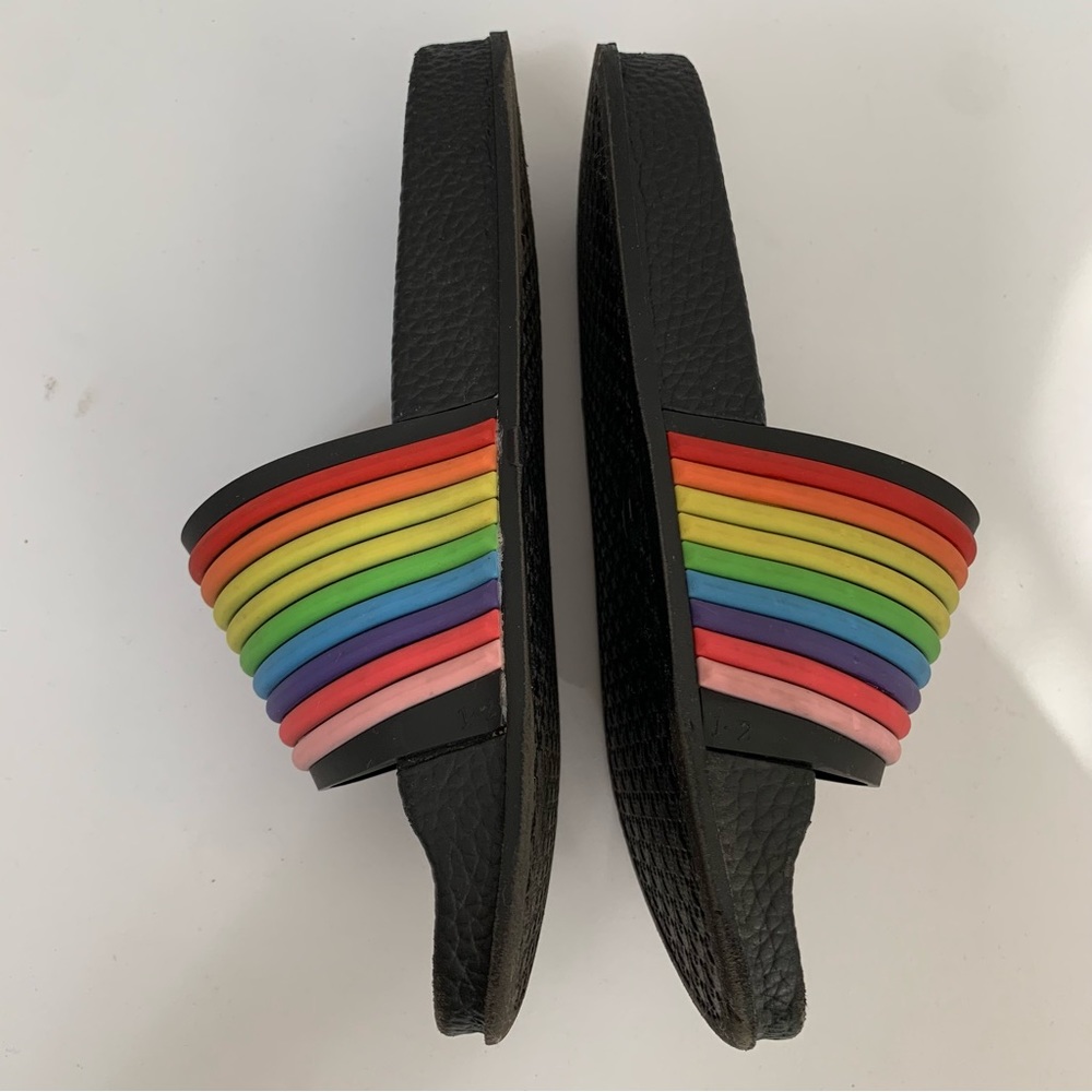 Tommy Bahama Rainbow Slides, comfort cushion slip on sandal shoes, girls size 1 - Picture 13 of 14